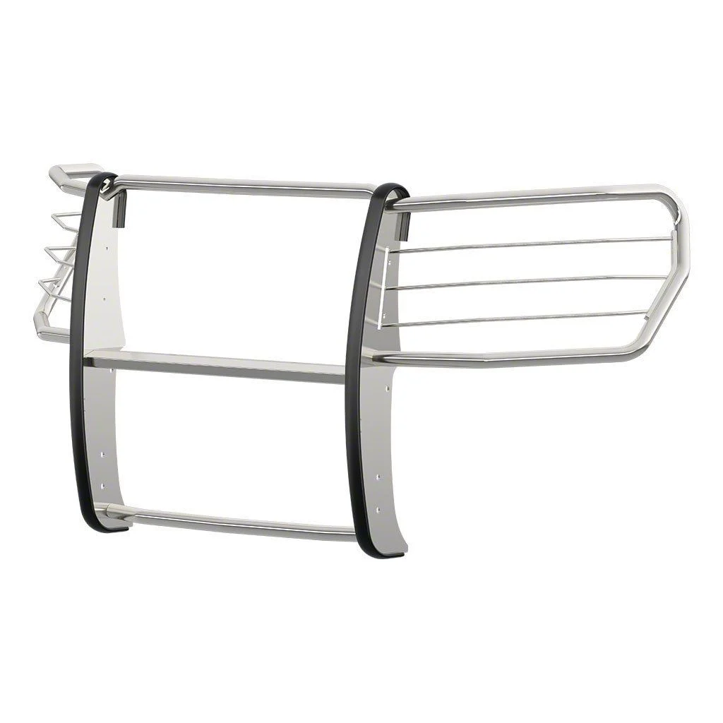 Grille Guard; Polished Stainless (19-21 Silverado 1500, Excluding Diesel; 2022 Silverado 1500 LTD, Excluding Diesel)