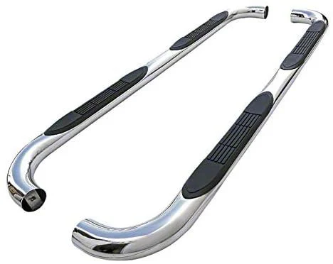 3-Inch Round Side Step Bars; Chrome (11-16 F-250 Super Duty SuperCab)