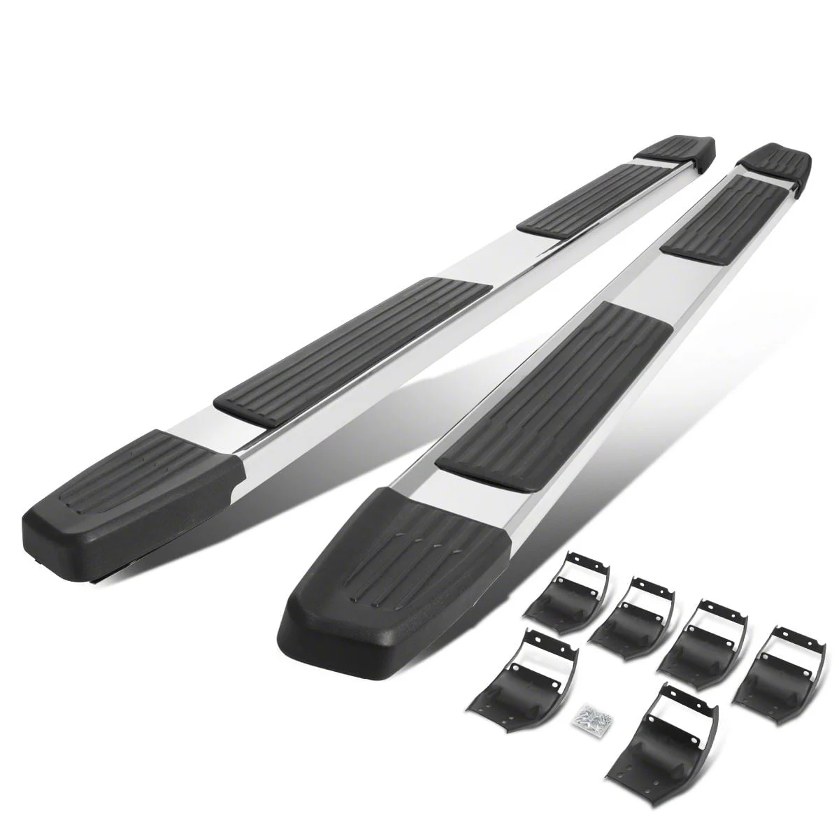 5.25-Inch Running Boards; Stainless Steel (17-26 F-250 Super Duty SuperCrew)