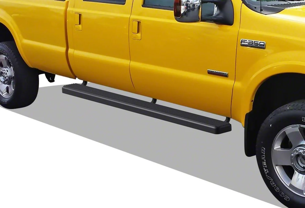 6-Inch iStep Running Boards; Black (11-16 F-250 Super Duty SuperCrew)