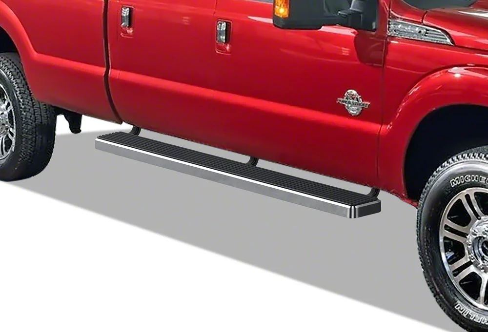 6-Inch iStep Running Boards; Hairline Silver (11-16 F-250 Super Duty SuperCrew)