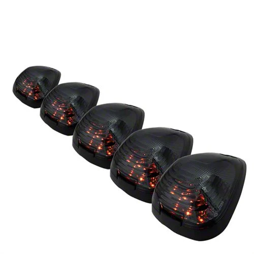 Amber LED Cab Roof Lights; Smoked (11-15 F-250 Super Duty)