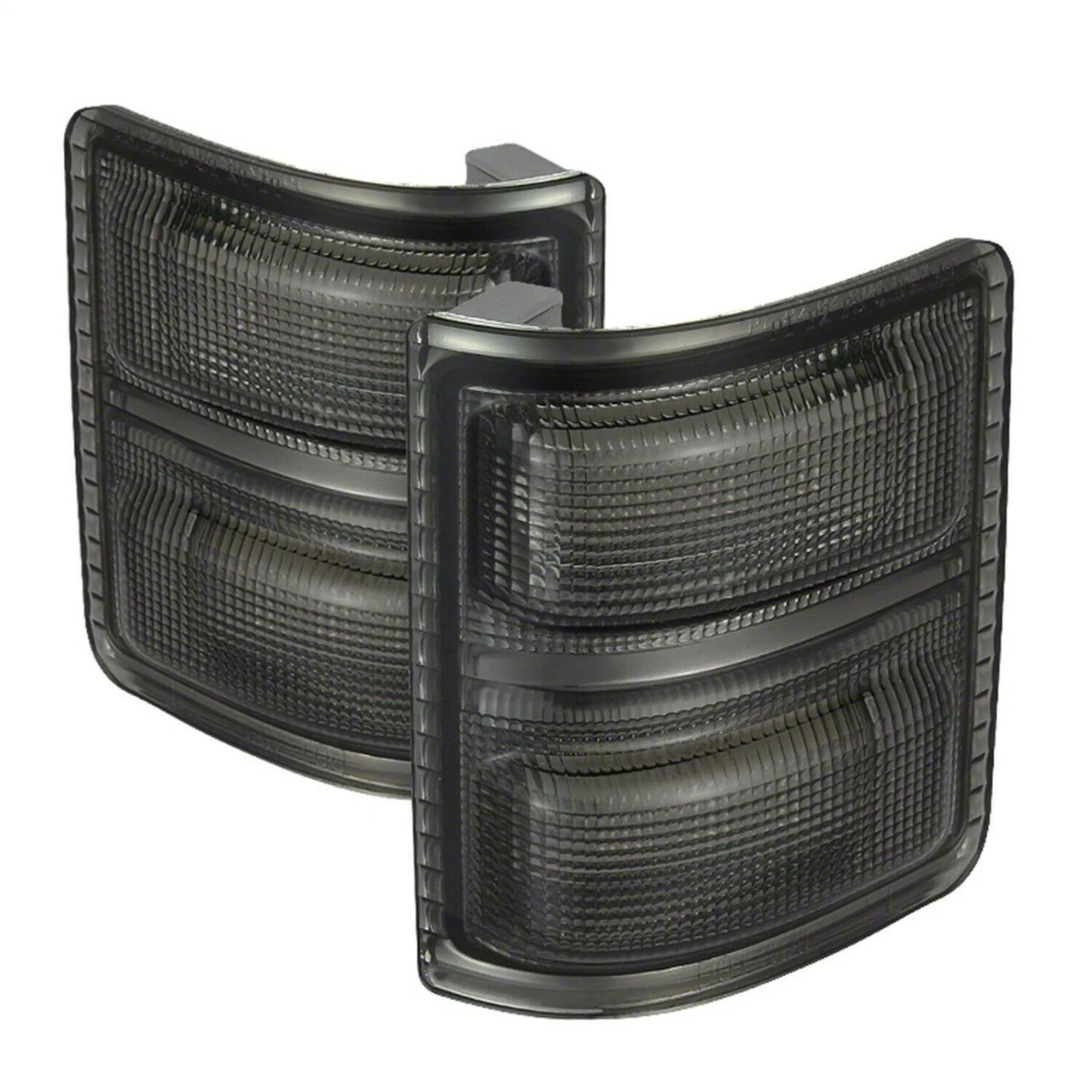 Amber LED Mirror Signal Lens; Smoked (11-14 F-250 Super Duty)