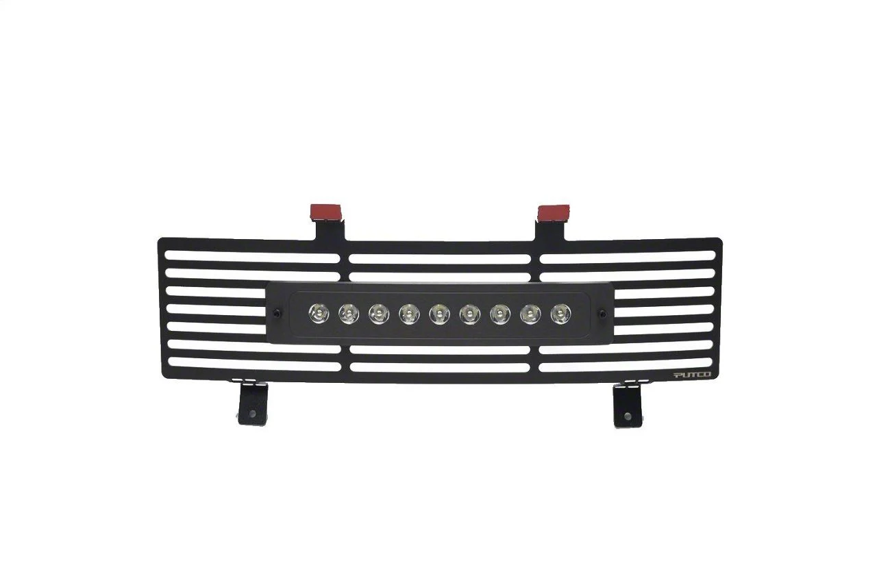 Putco Bar Design Lower Bumper Grille Insert with 10-Inch Luminix Light Bar; Black (11-16 F-250 Super Duty)
