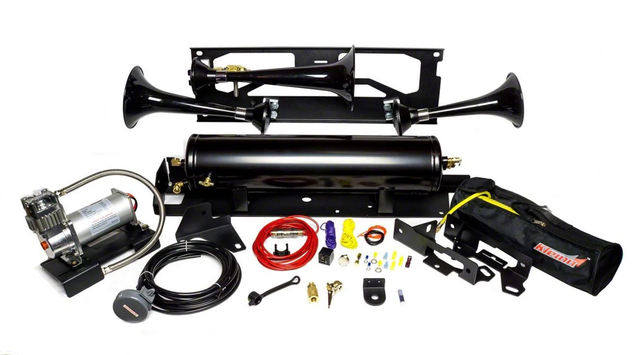 Kleinn Direct Fit Onboard Air System and Model 230 Beast Triple Train Horn (17-22 F-250 Super Duty)