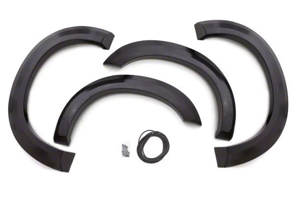 Elite Series Extra Wide Style Fender Flares; Front and Rear; Textured Black (11-16 F-250/F-350 Super Duty SRW)