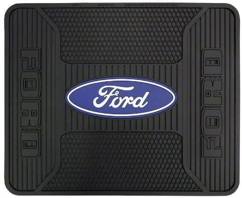 Elite Series Utility Mat with Ford Logo; Black (Universal; Some Adaptation May Be Required)