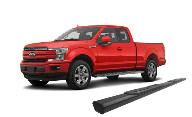 Epic Aluminum Running Boards; Black (17-26 F-250 Super Duty SuperCrew)