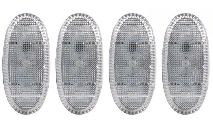 LED Dually Fender Lights; Clear (11-16 F-250 Super Duty)