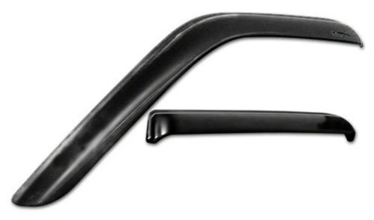 Snap-Inz In-Channel Sidewind Deflectors; Front and Rear; Smoke (17-22 F-250 Super Duty SuperCrew)