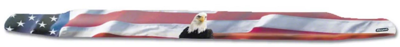 Vigilante Premium Hood Protector; American Flag with Eagle (17-22 F-250 Super Duty)