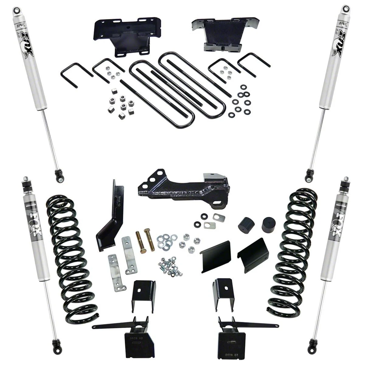 SuperLift 4-Inch Radius Arm Suspension Lift Kit with FOX Shocks (17-22 4WD 6.7L Powerstroke F-350 Super Duty)