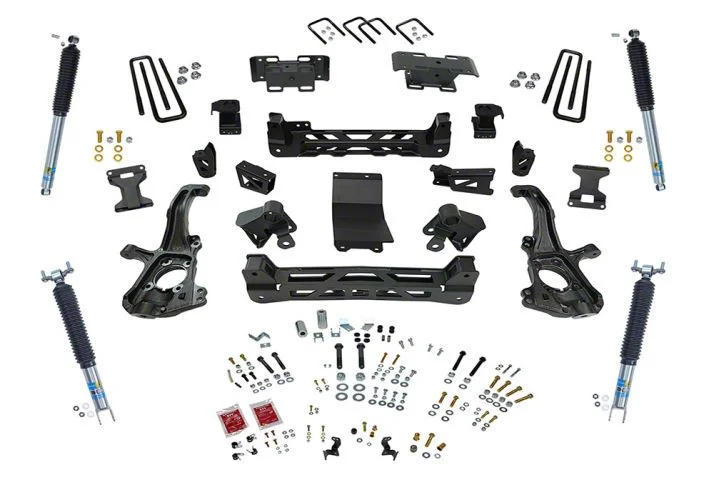 SuperLift 6-Inch Knuckle Suspension Lift Kit with Bilstein Shocks (20-26 Silverado 2500 HD SRW)