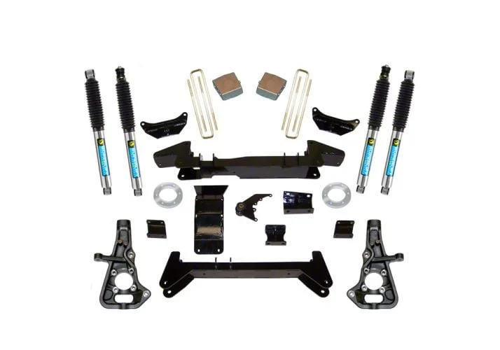 SuperLift 6-Inch Knuckle Suspension Lift Kit with Bilstein Shocks (07-10 4WD Silverado 2500 HD)