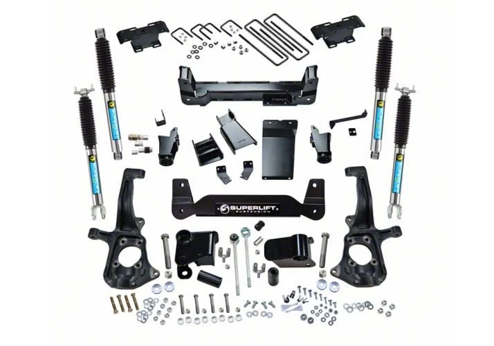 SuperLift 6-Inch Knuckle Suspension Lift Kit with Bilstein Shocks (11-19 Silverado 3500 HD SRW)