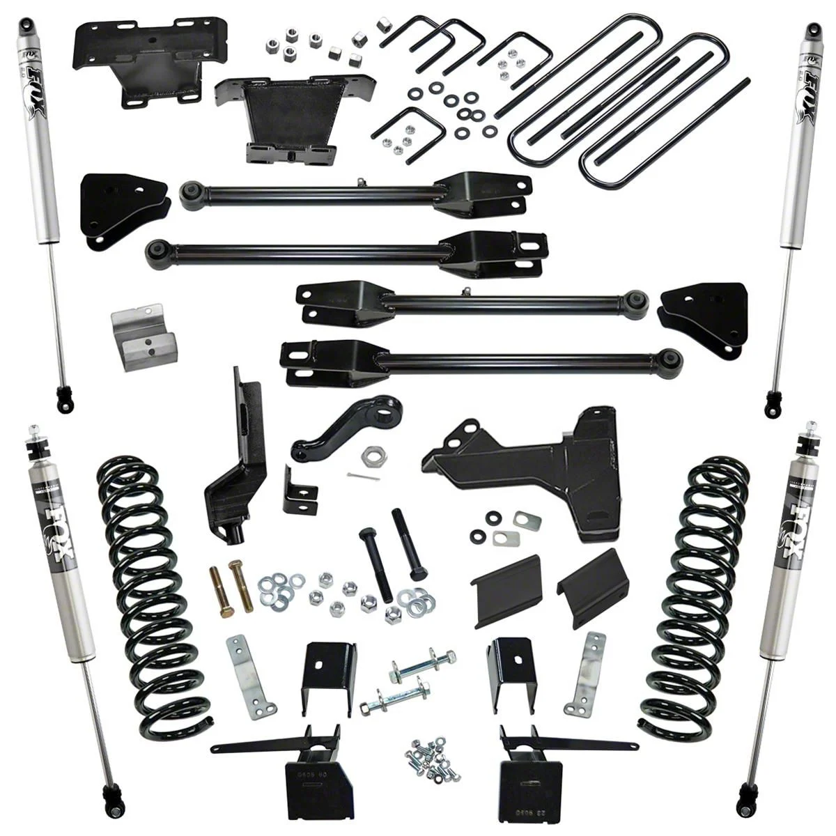 SuperLift 6-Inch 4-Link Suspension Lift Kit with FOX Shocks (17-22 4WD 6.7L Powerstroke F-250 Super Duty)