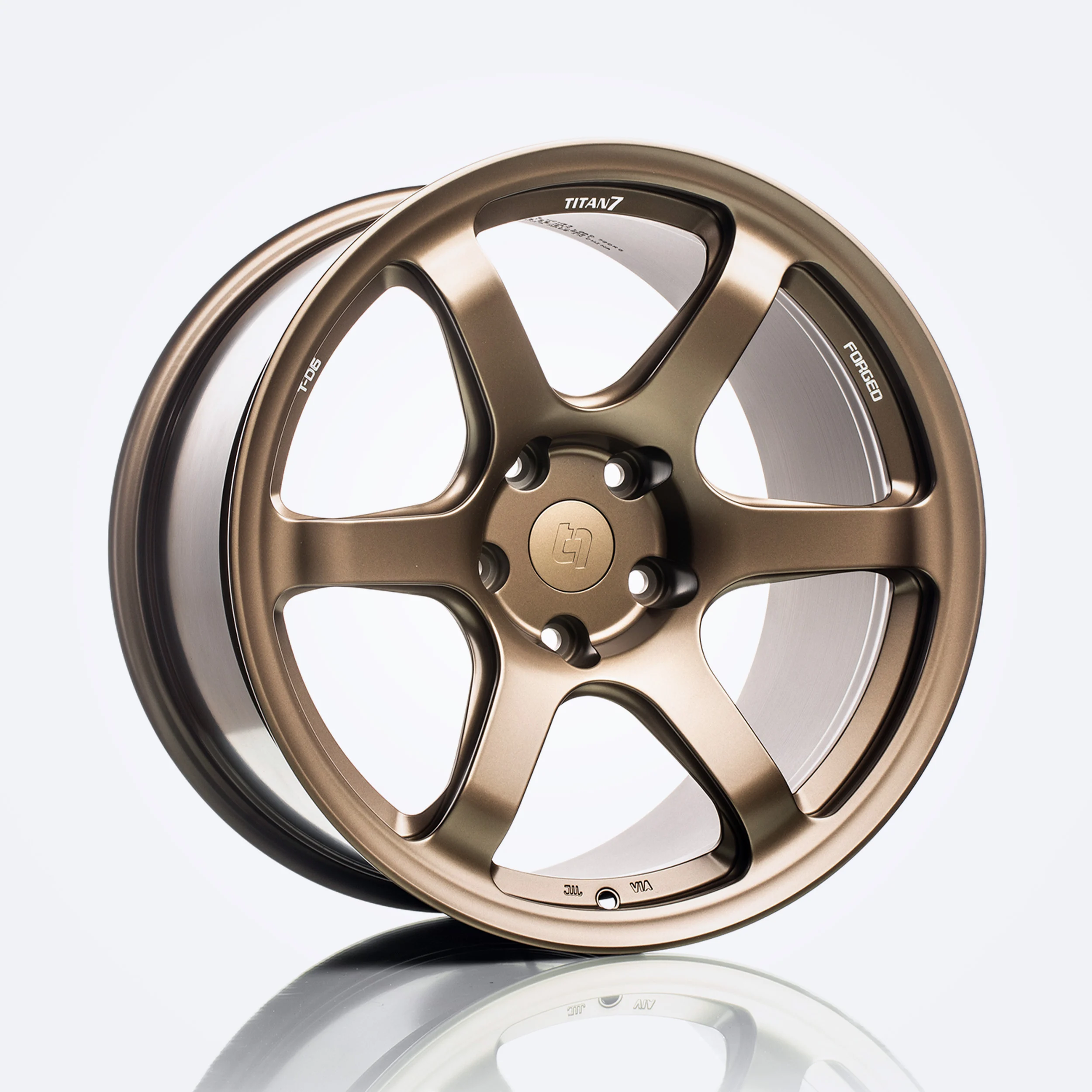 Titan 7 T-D6 18x9.5 +45 5x120 64.1 Techna Bronze Contrast Cut -TD601895045512064TB-ACURA