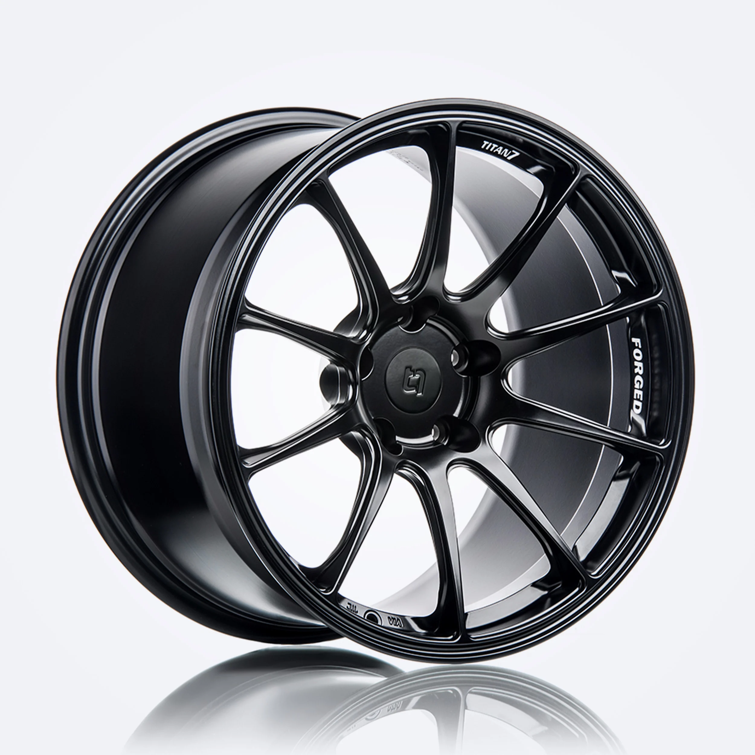 Titan 7 T-R10 17x8 +37 5x114.3 70.1 Machine Black -TR101780037511470MB