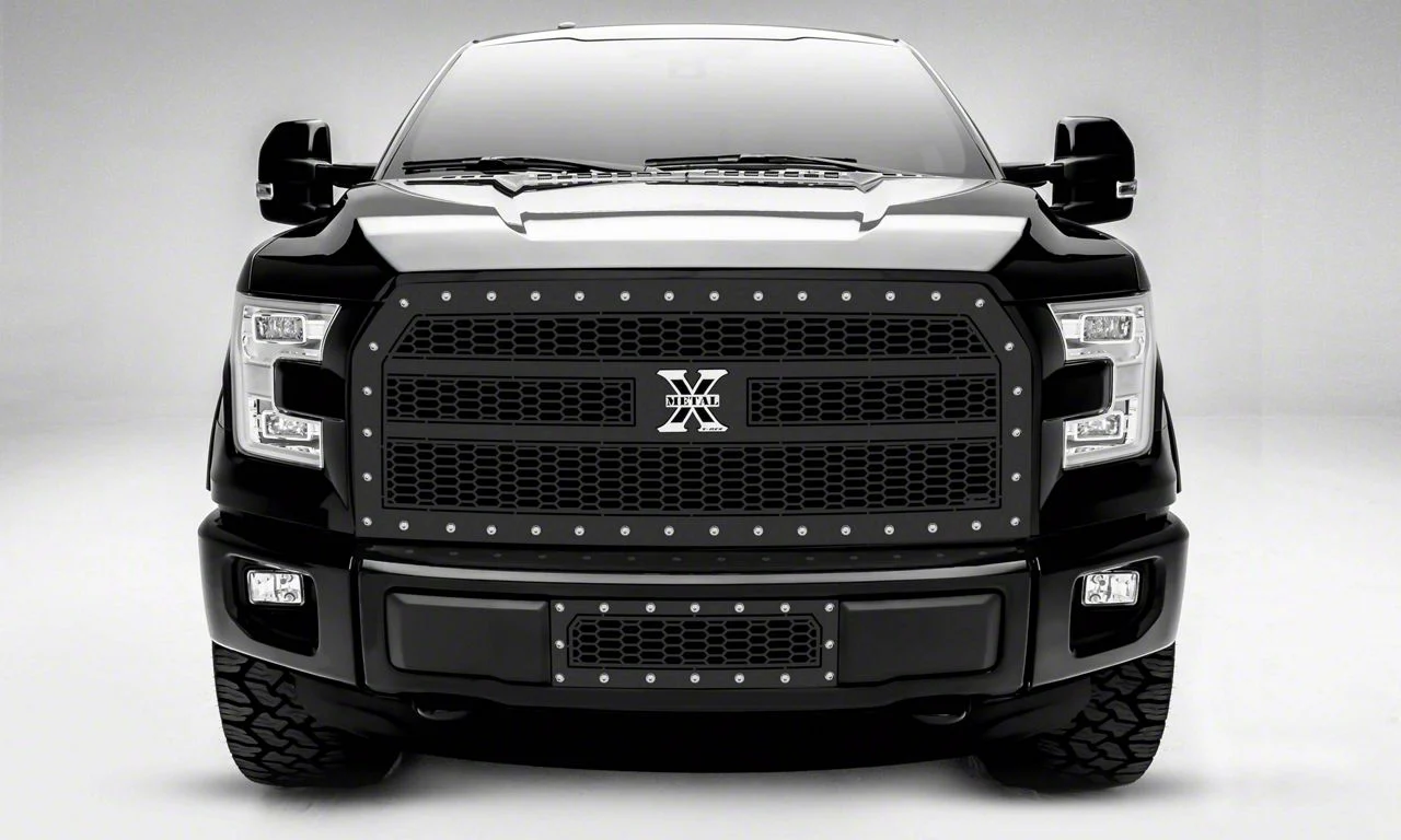 T-REX Grilles Laser X-Metal Series Upper Replacement Grille; Black (15-17 F-150, Excluding Raptor)