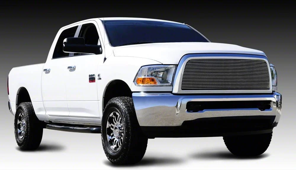 T-REX Grilles Billet Series Upper Grille Insert; Polished (10-12 RAM 2500)