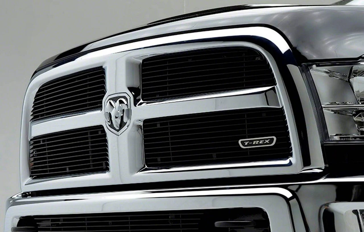 T-REX Grilles Billet Series Upper Overlay Grilles; Black (13-18 RAM 2500, Excluding Power Wagon)