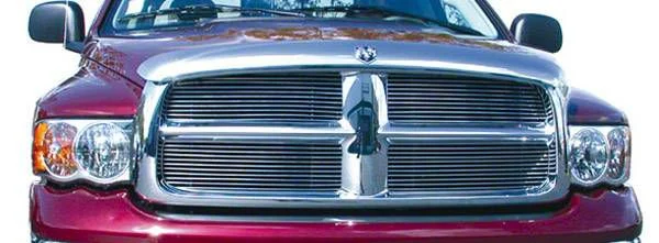T-REX Grilles Billet Series Upper Replacement Grilles; Polished (03-05 RAM 2500)