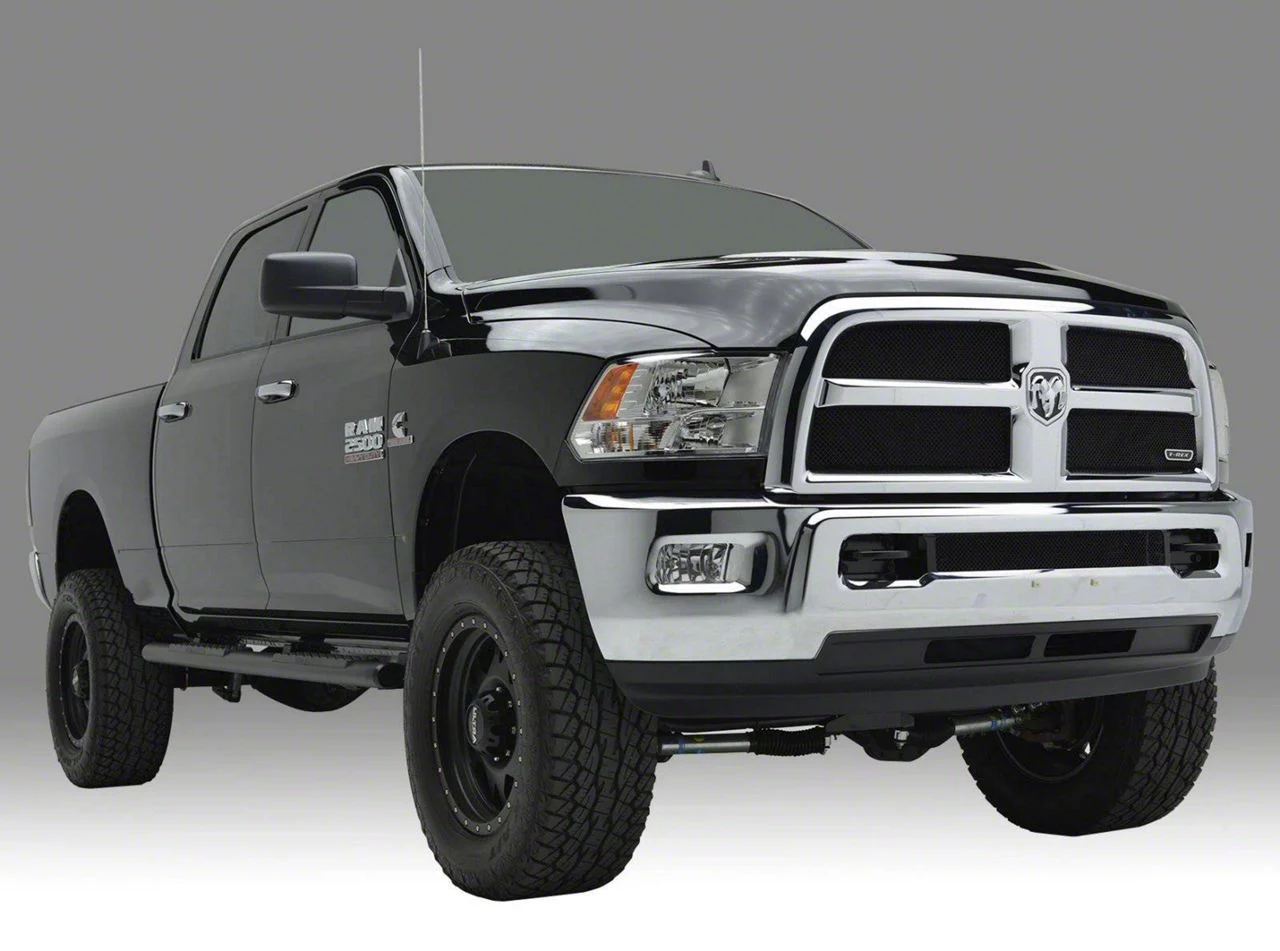 T-REX Grilles Sport Series Mesh Upper Replacement Grilles; Black (13-18 RAM 3500)