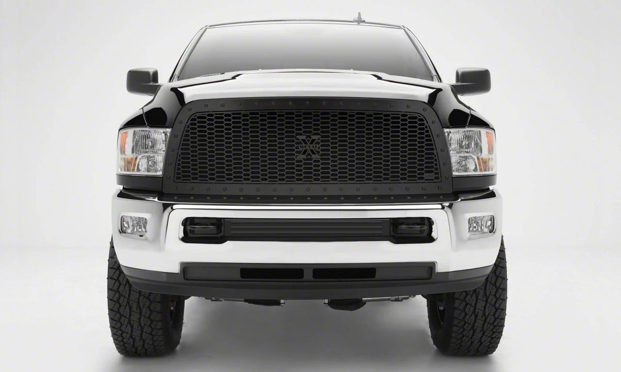 T-REX Grilles Stealth Laser X-Metal Series Upper Replacement Grille; Black (13-18 RAM 3500)