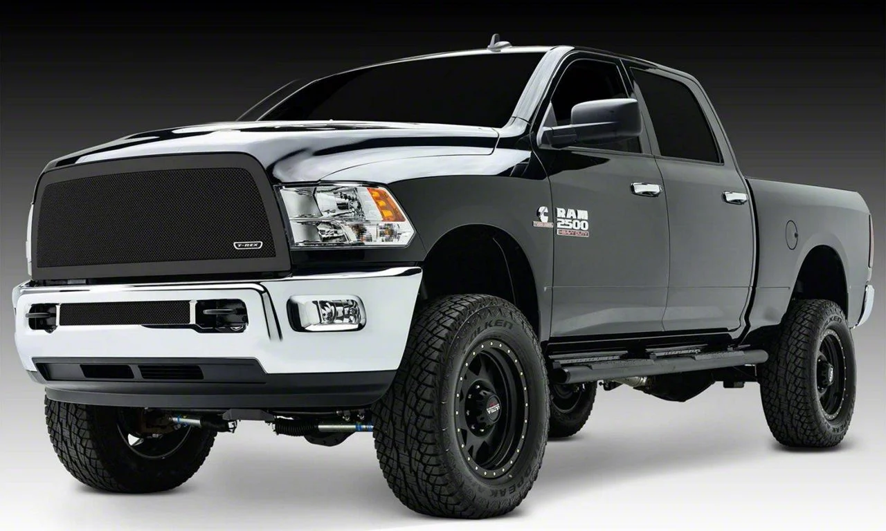 T-REX Grilles Upper Class Series Mesh Upper Grille Insert; Black (13-18 RAM 3500)