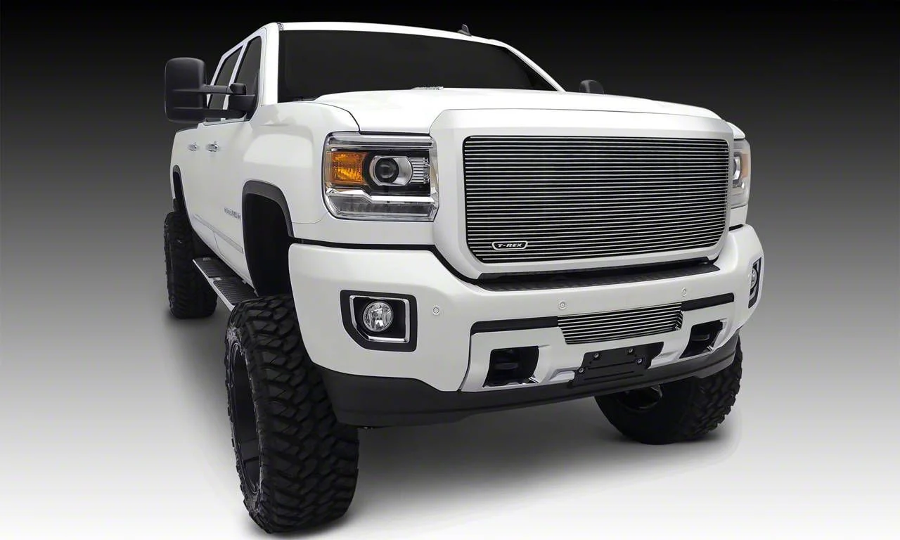 T-REX Grilles Billet Series Lower Bumper Grille Insert; Polished (15-19 Sierra 2500 HD)