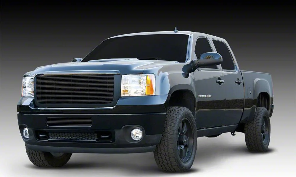 T-REX Grilles Billet Series Upper Grille Insert; Black (11-14 Sierra 2500 HD, Excluding Denali)