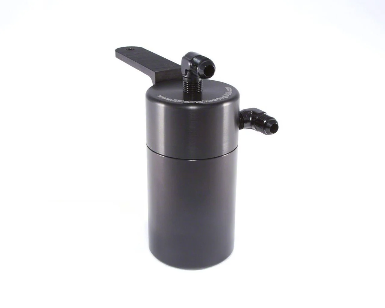 Blue Standard Oil Catch Can; Black AN Fittings/Blue Braided Hoses (09-14 6.0L, 6.2L Tahoe)