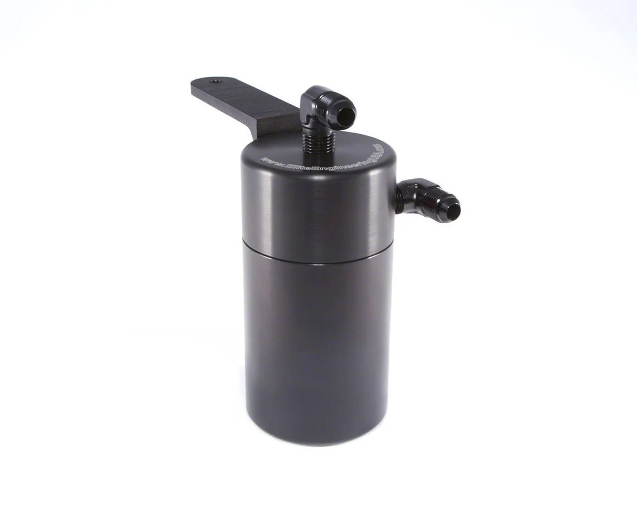 Blue Standard Oil Catch Can; Black AN Fittings/Stainless Steel Braided Hoses (09-14 5.3L Tahoe)