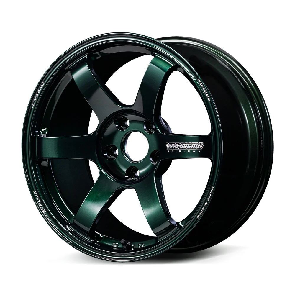 TE37 SAGA S-PLUS 18X10.0 +44 5-100 RACING GREEN
