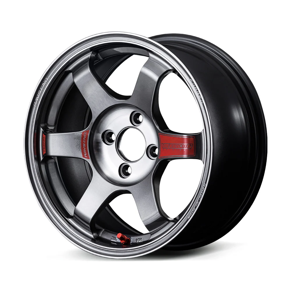 TE37 SAGA SL 17X7.0 +44 4-100 PRESSED GRAPHITE