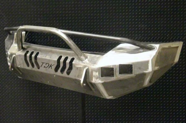 Throttle Down Kustoms Pre-Runner Front Bumper; Bare Metal (11-16 F-350 Super Duty)