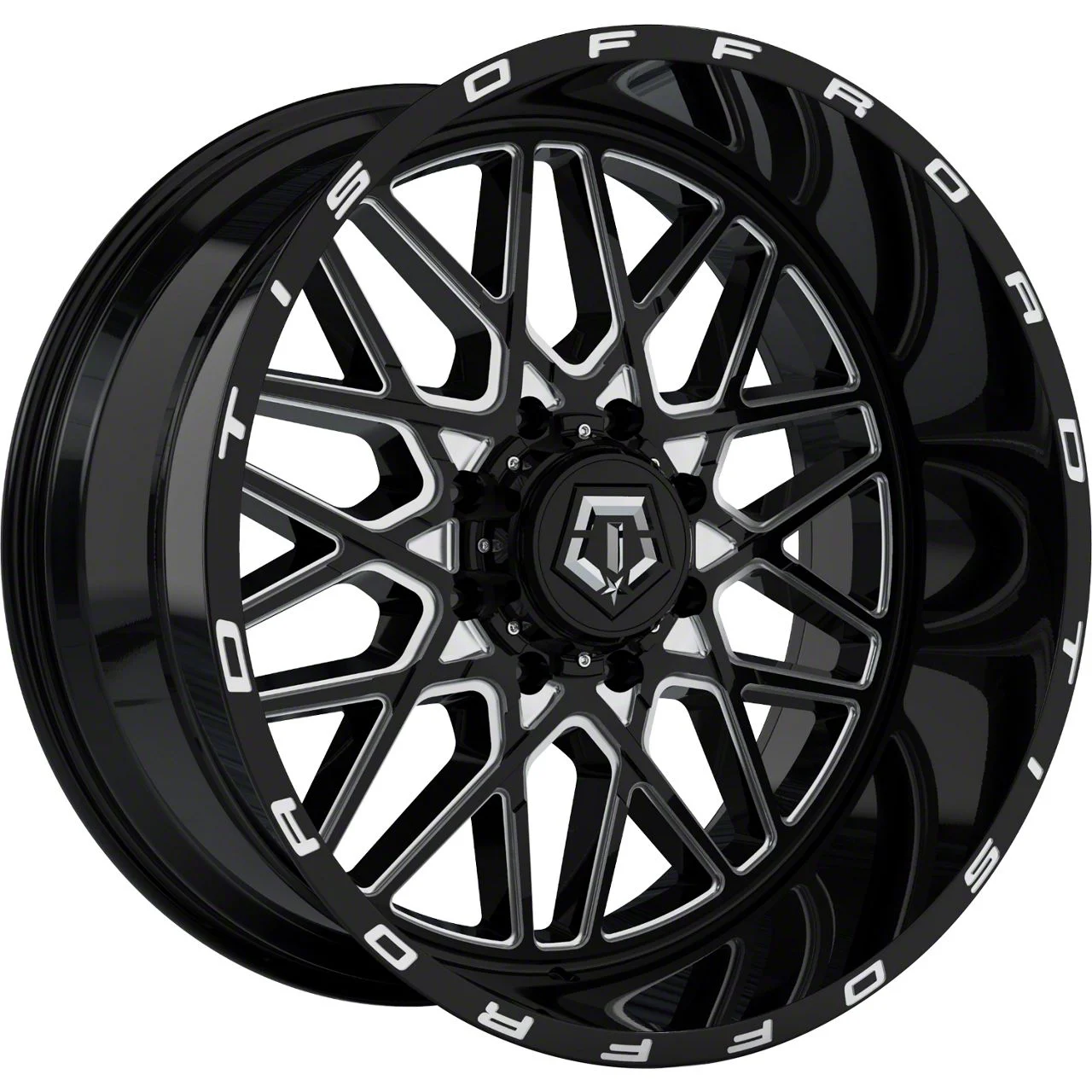 TIS 548BM Gloss Black Milled 6-Lug Wheel; 22x12; -44mm Offset (07-13 Silverado 1500)