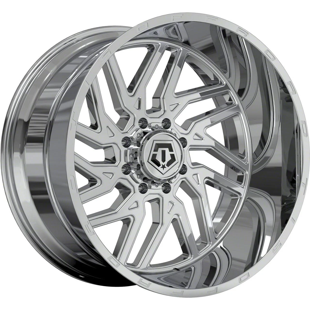 TIS 544C Chrome 8-Lug Wheel; 22x14; -76mm Offset (11-16 F-350 Super Duty SRW)