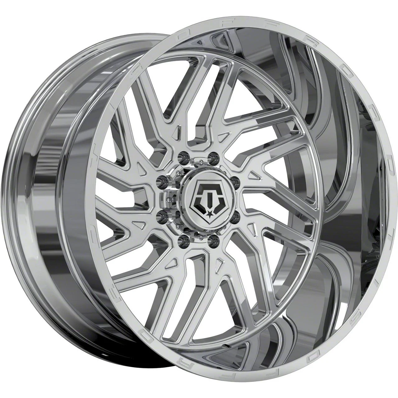 TIS 544C Chrome 8-Lug Wheel; 24x14; -76mm Offset (11-16 F-350 Super Duty SRW)