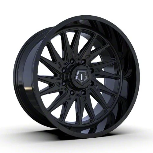 TIS 547B Gloss Black 8-Lug Wheel; 20x12; -44mm Offset (11-16 F-350 Super Duty SRW)