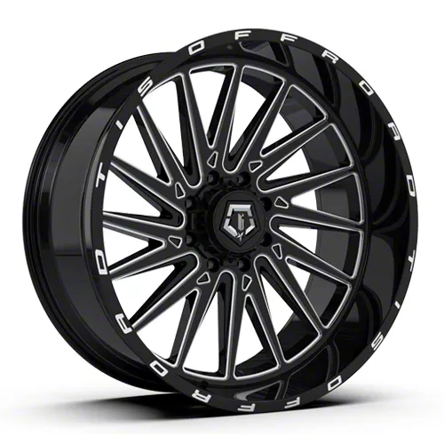 TIS 547B Gloss Black Milled 6-Lug Wheel; 22x10; -19mm Offset (19-26 RAM 1500)