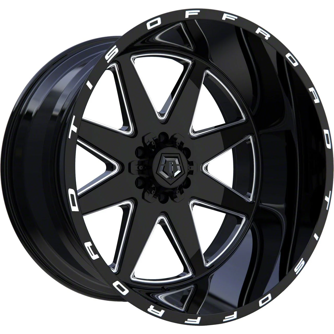 TIS 551BM Gloss Black Milled 6-Lug Wheel; 20x12; -44mm Offset (19-23 Ranger)