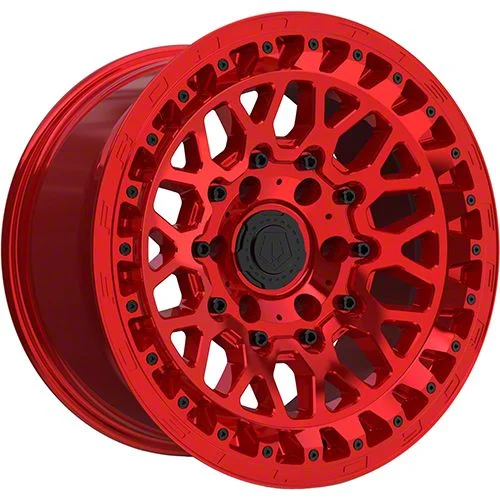 TIS 555MRT Gloss Red 6-Lug Wheel; 17x9; -12mm Offset (19-26 Silverado 1500)