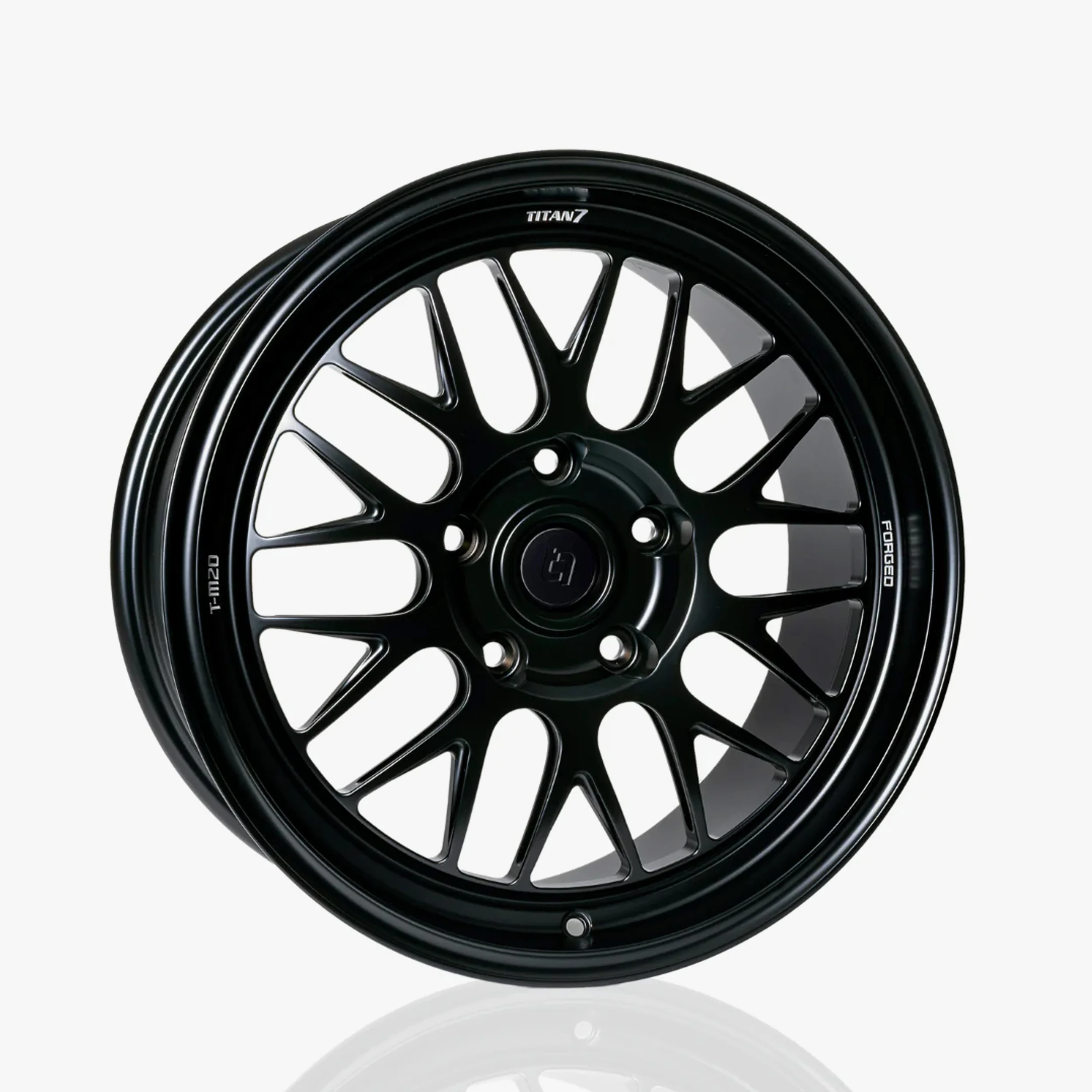 Titan 7 T-M20 18x8.5 +44 5x112 66 Machine Black -TM201885044511266MB-VW