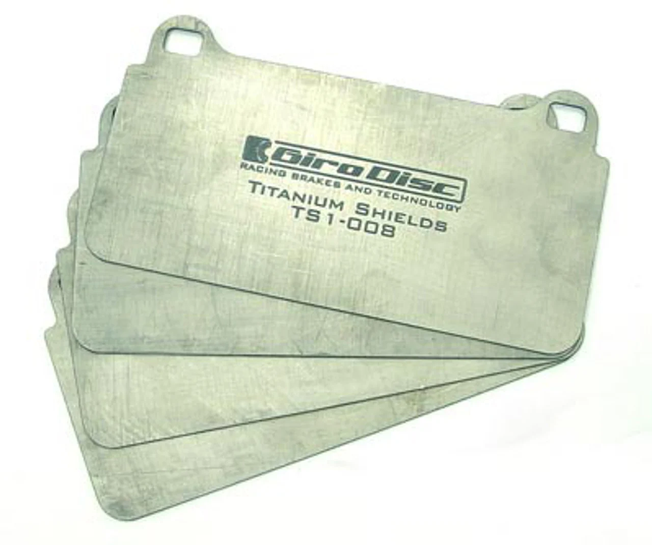 GiroDisc - High-Performance Heat Manage Solution Front Titanium Pad Shields (1867 Shape)