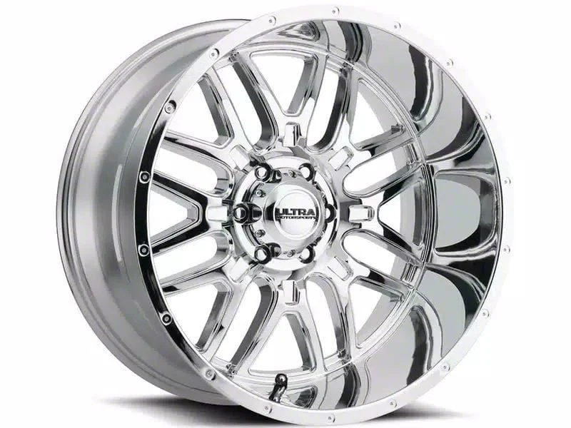 Ultra Wheels Hunter Chrome 8-Lug Wheel; 18x9; 12mm Offset (11-14 Sierra 3500 HD SRW)