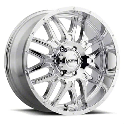 Ultra Wheels Hunter Chrome 8-Lug Wheel; 20x9; 18mm Offset (15-19 Sierra 3500 HD SRW)