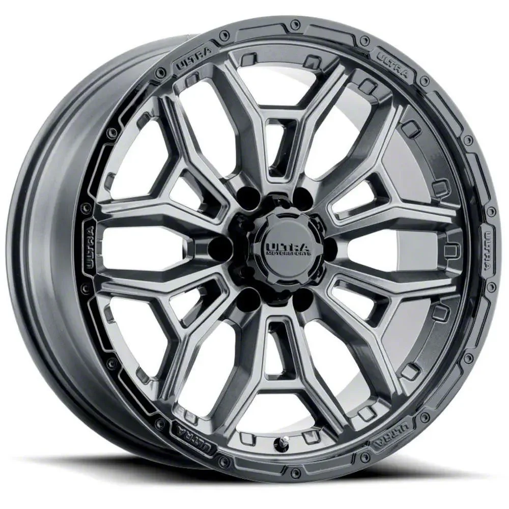 Ultra Wheels Warmonger 6 Gloss Anthracite 6-Lug Wheel; 17x9; -12mm Offset (15-20 Tahoe)