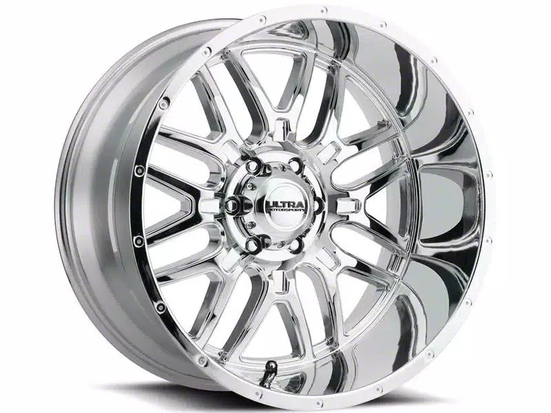 Ultra Wheels Hunter Chrome 8-Lug Wheel; 18x9; 12mm Offset (20-26 Sierra 3500 HD SRW)