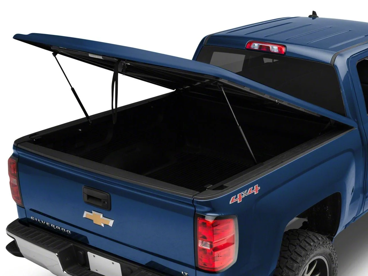 UnderCover LUX Hinged Tonneau Cover; Unpainted (14-18 Silverado 1500 w/ 5.80-Foot Short & 6.50-Foot Standard Box)